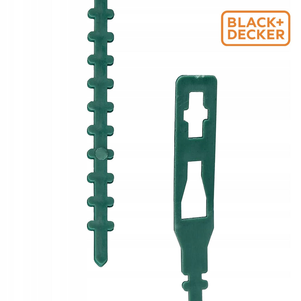 BLACK DECKER 13CM CLAMPS FOR STEM SHOOT FLOWER PLANTS 100 PCS. Number of pieces 100 pcs