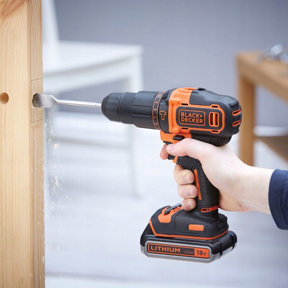 BLACK DECKER Impact Driver 18V Cordless BDCHD18 Aku 1,5Ah Charge Motor type brushed motor