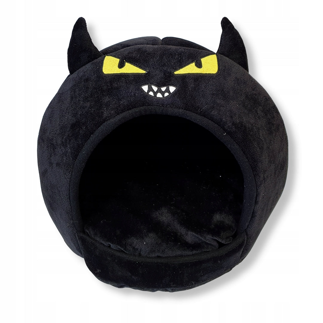 BLACK DOG BED SHOWER BLACK ROUND 32CM Brand Unizoo