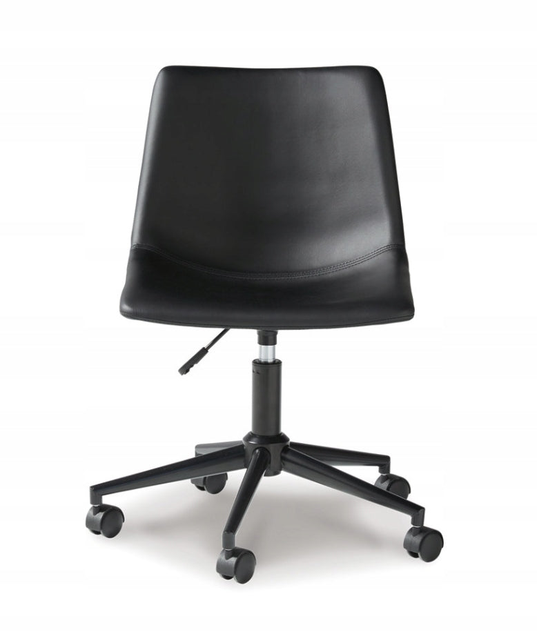 BLACK FAUX LEATHER SWIVEL OFFICE CHAIR Manufacturer code H200-09