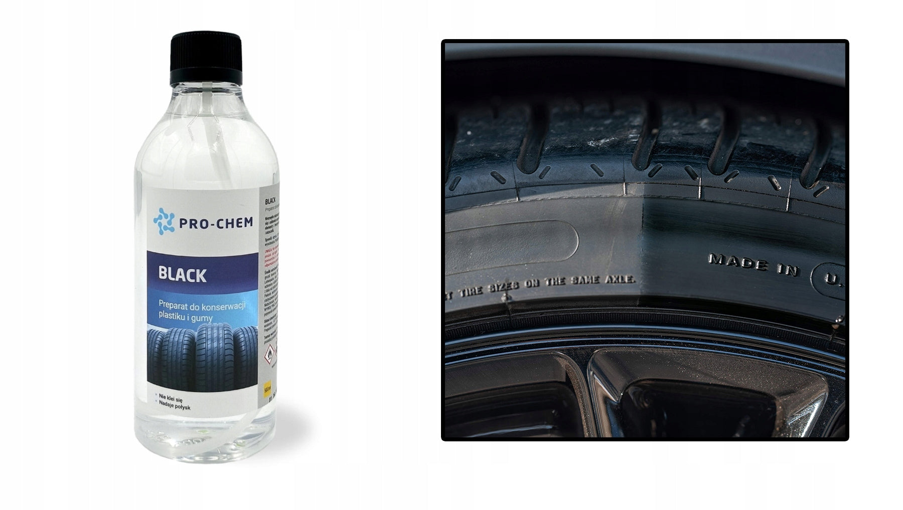 BLACK FOR MAINTENANCE PLASTIC AND RUBBER PRO-CHEM 500ml POLISHES