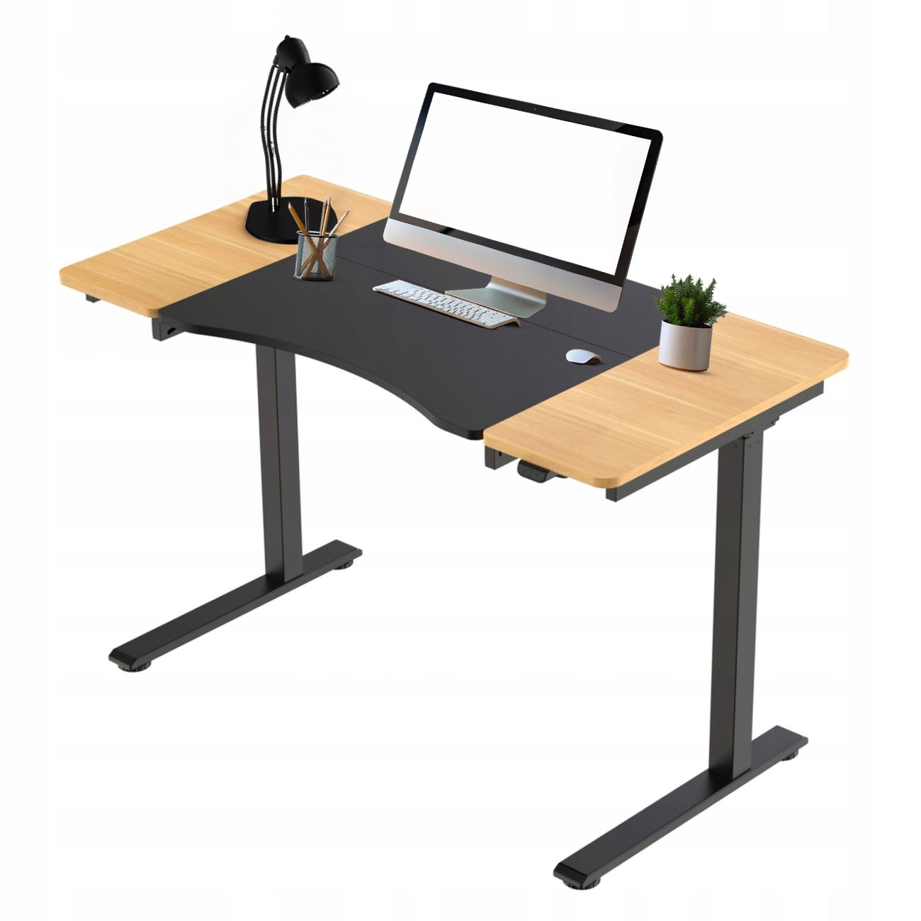 BLACK HEIGHT ADJUSTABLE DESK ELECTRIC GAMING DESKTOP ADJUSTMENT EAN (GTIN) 5905610253844