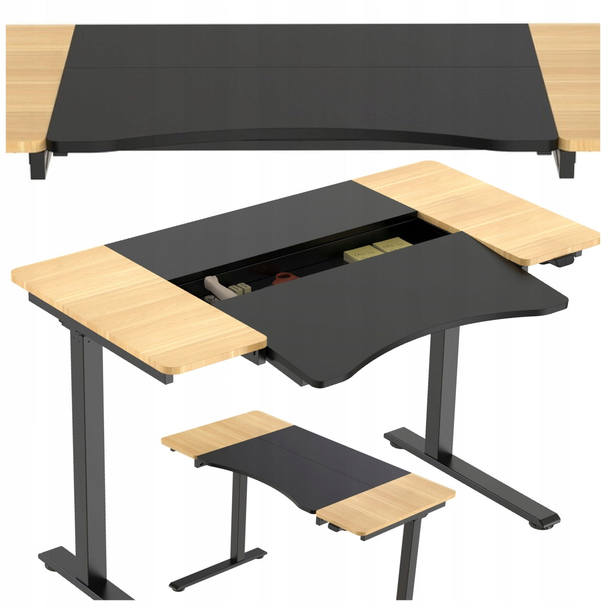 BLACK HEIGHT ADJUSTABLE DESK ELECTRIC GAMING DESKTOP ADJUSTMENT Manufacturer code E16-2S-DB