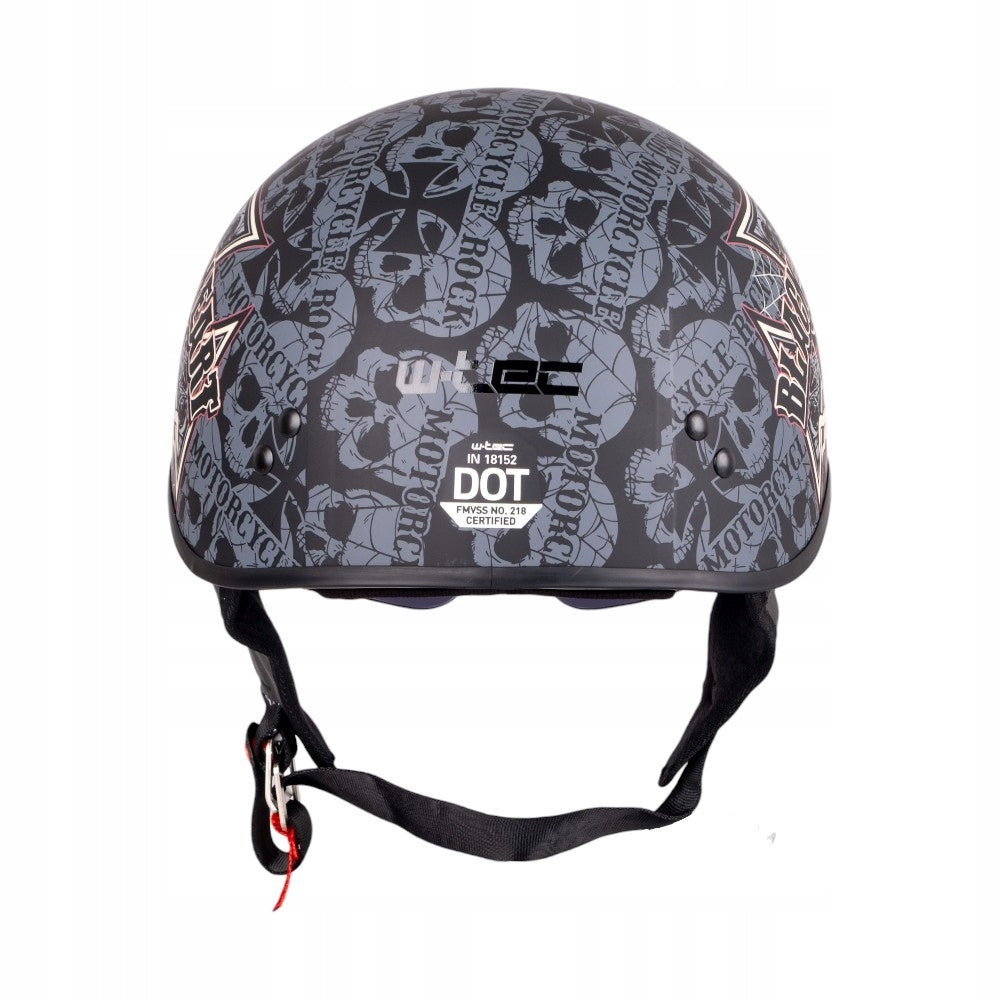 BLACK HELMET W-TEC BLACK HEART V535 CROSS SKULL MATT DOT r. L Manufacturer W-tec