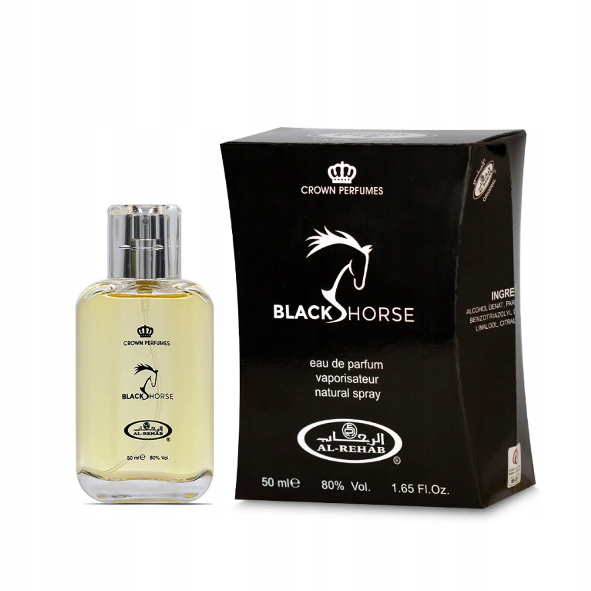 BLACK HORSE ARABIC CITRUS WOOD PERFUME PATCHOULI 50 ml AL REHAB EDP Manufacturer code 6291110100771