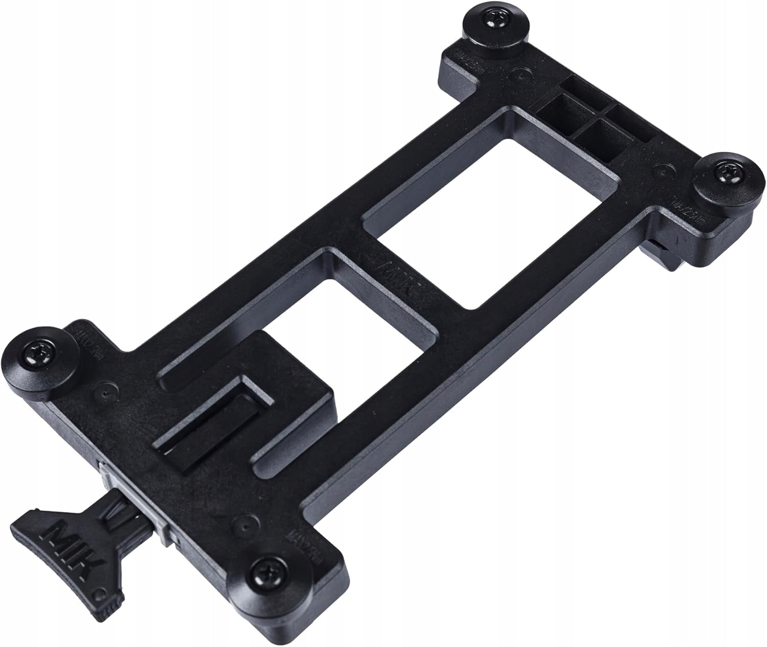 BLACK MIK ADAPTER PLATE FOR ATTACHING A BAG OR BASKET TO THE MIK HOLDER Model Adapter Plate MIK