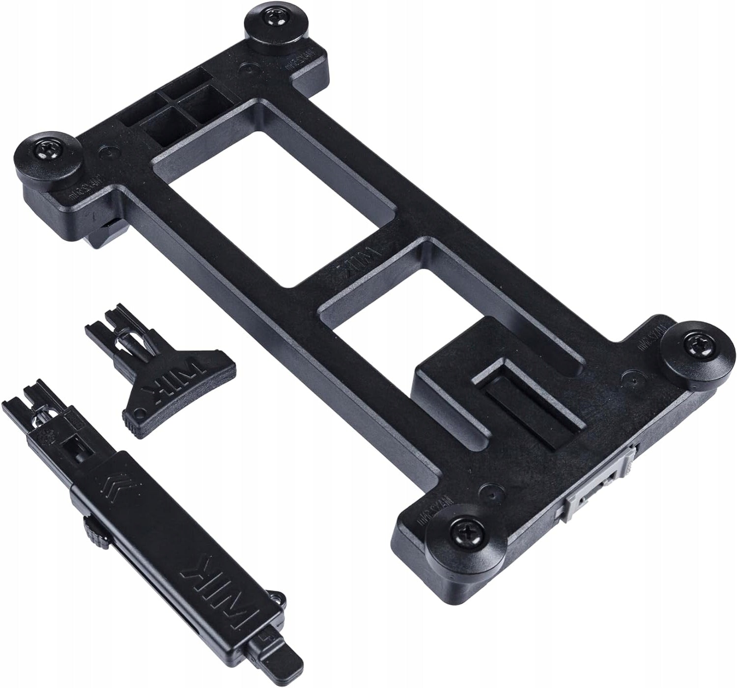 BLACK MIK ADAPTER PLATE FOR ATTACHING A BAG OR BASKET TO THE MIK HOLDER