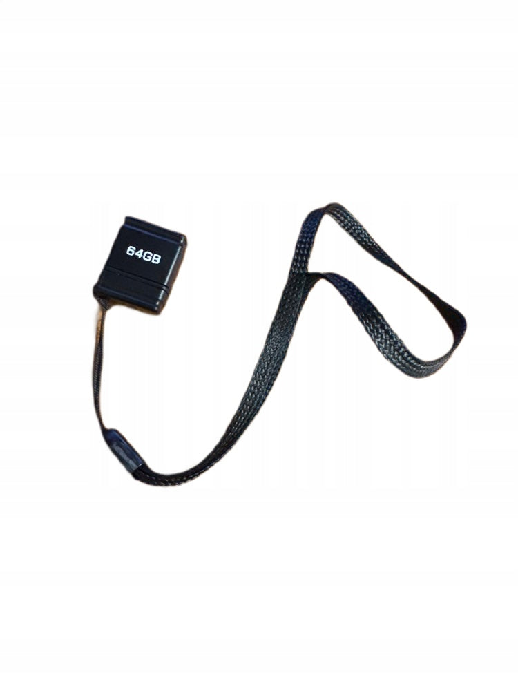 BLACK MINI PENDRIVE WITH POCKET PENDANT 58,5 GB