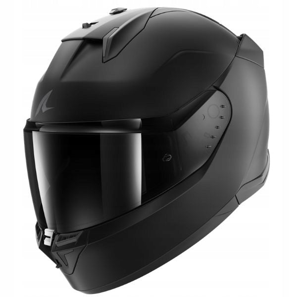 BLACK MOTORCYCLE HELMET SHARK D-SKWAL 3 DARK MATT BLACK SIZE L