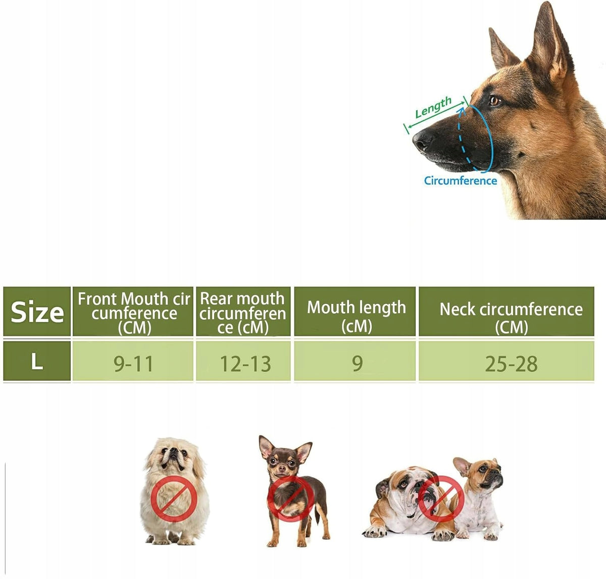 BLACK MUZZLE FOR DOG SOFT PROTECTIVE NET SIZE L Manufacturer code WDEDWWQ