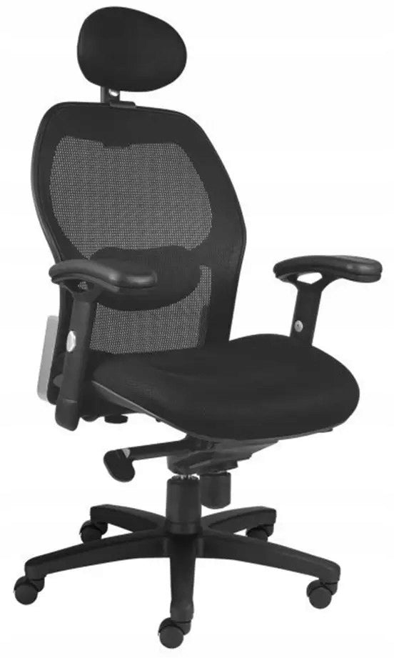 BLACK Office chair swivel chair ERGOFLEX W-42 Nowy Styl MESH