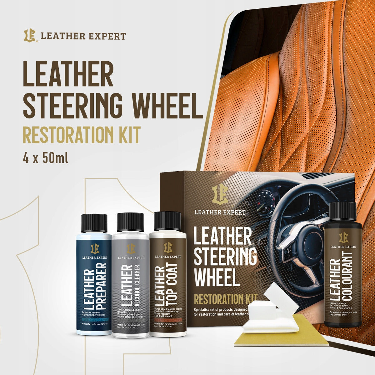 BLACK PAINT FOR UPHOLSTERY STEERING WHEEL RENOVATION Kind leather renovation
