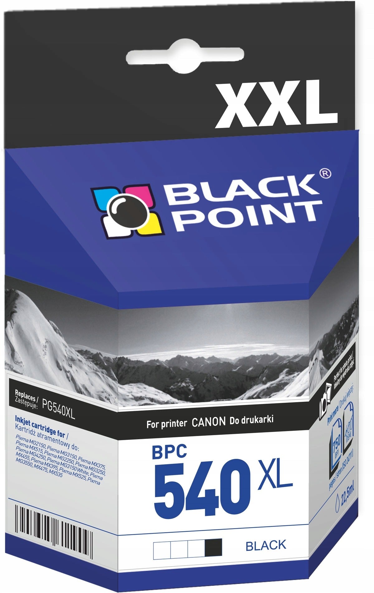BLACK POINT BPC540XL replacement PG-540XL (black)