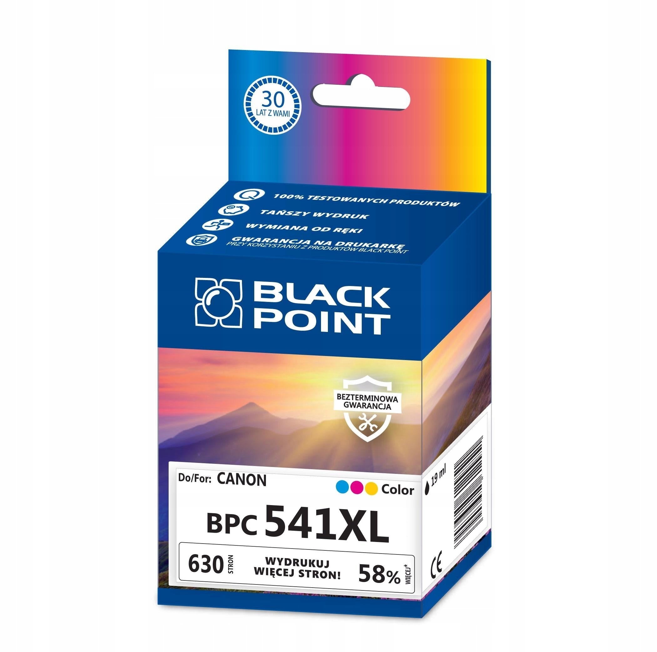 Schwarzpunkt Canon BPC 541XL 