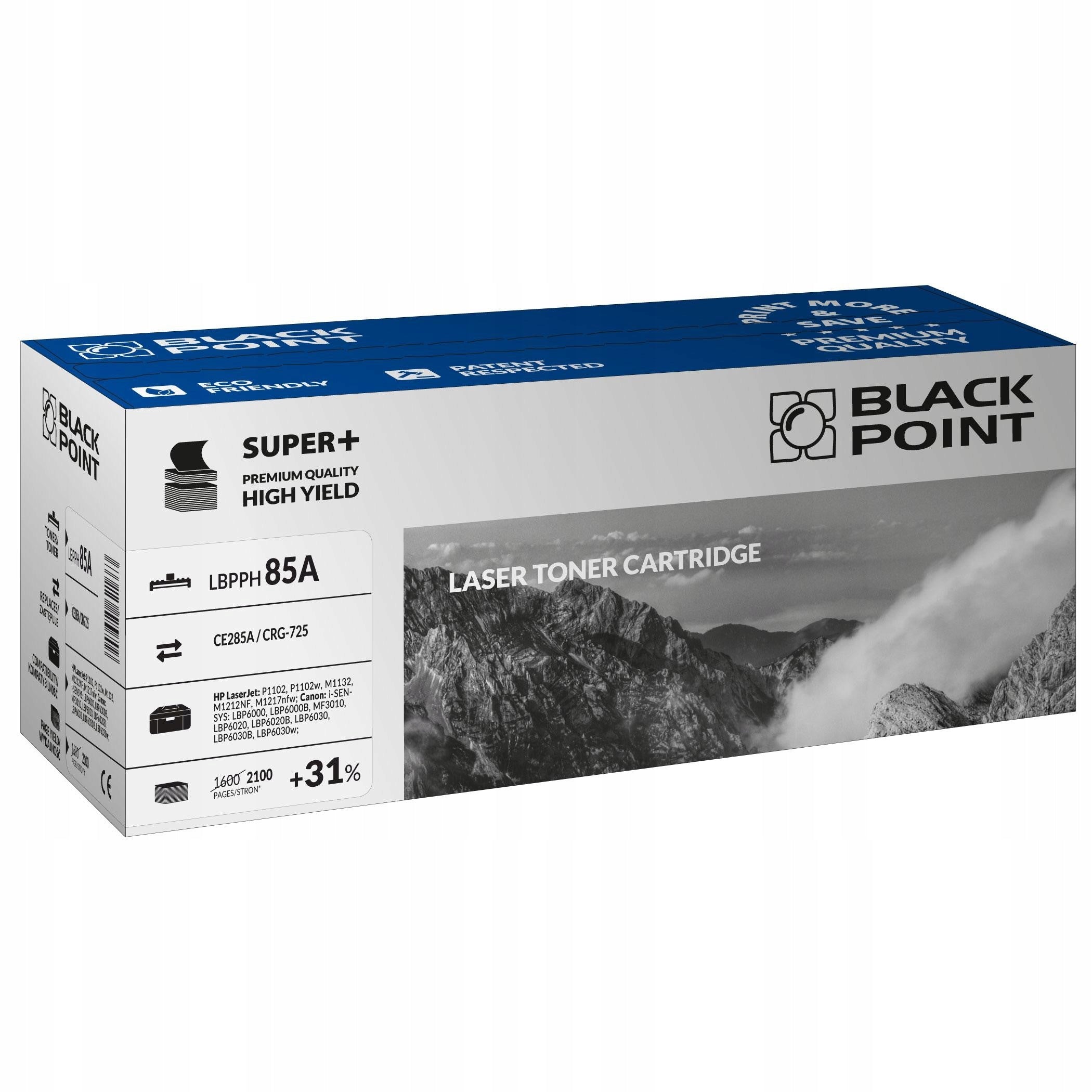 BLACK POINT LBPPH85A replacement CRG-725 (black)