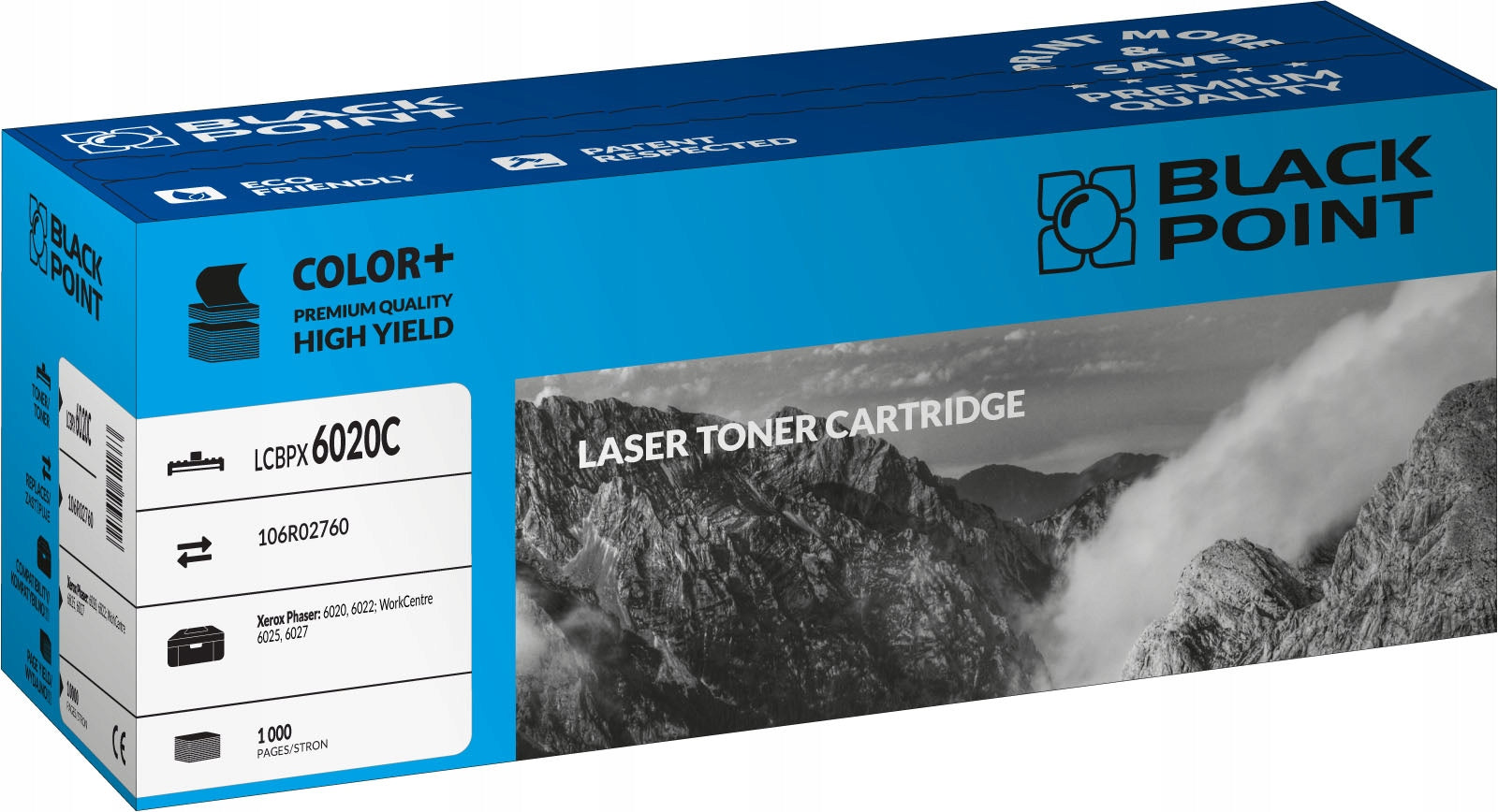Toner Black Point LCBPX6020C | Cyan | 1000 S. | Xerox 106R02760 