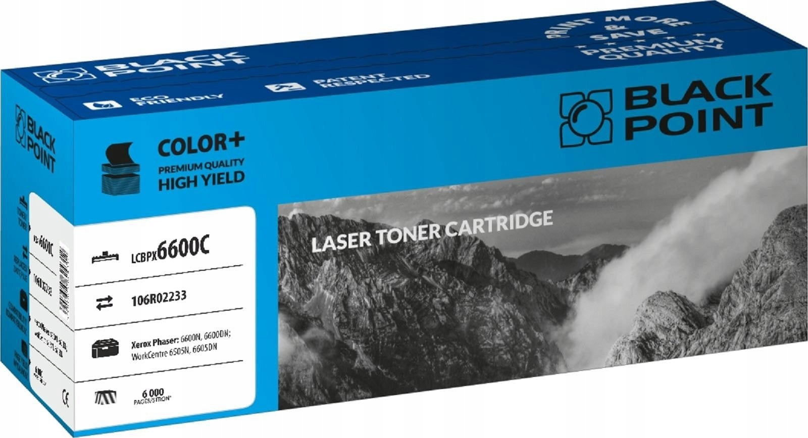Toner Black Point LCBPX6600C | Cyan | 6.000 Seiten | Xerox 6600N / 6600DN / 6605N 