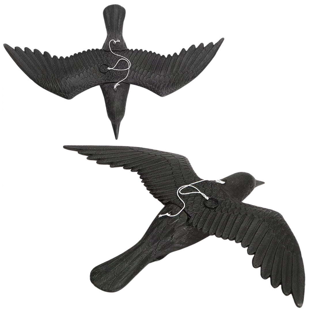 BLACK RAVEN IN FLIGHT BIRD REPELLENT PIGEON STARLINGS BALCONY HIGH QUALITY