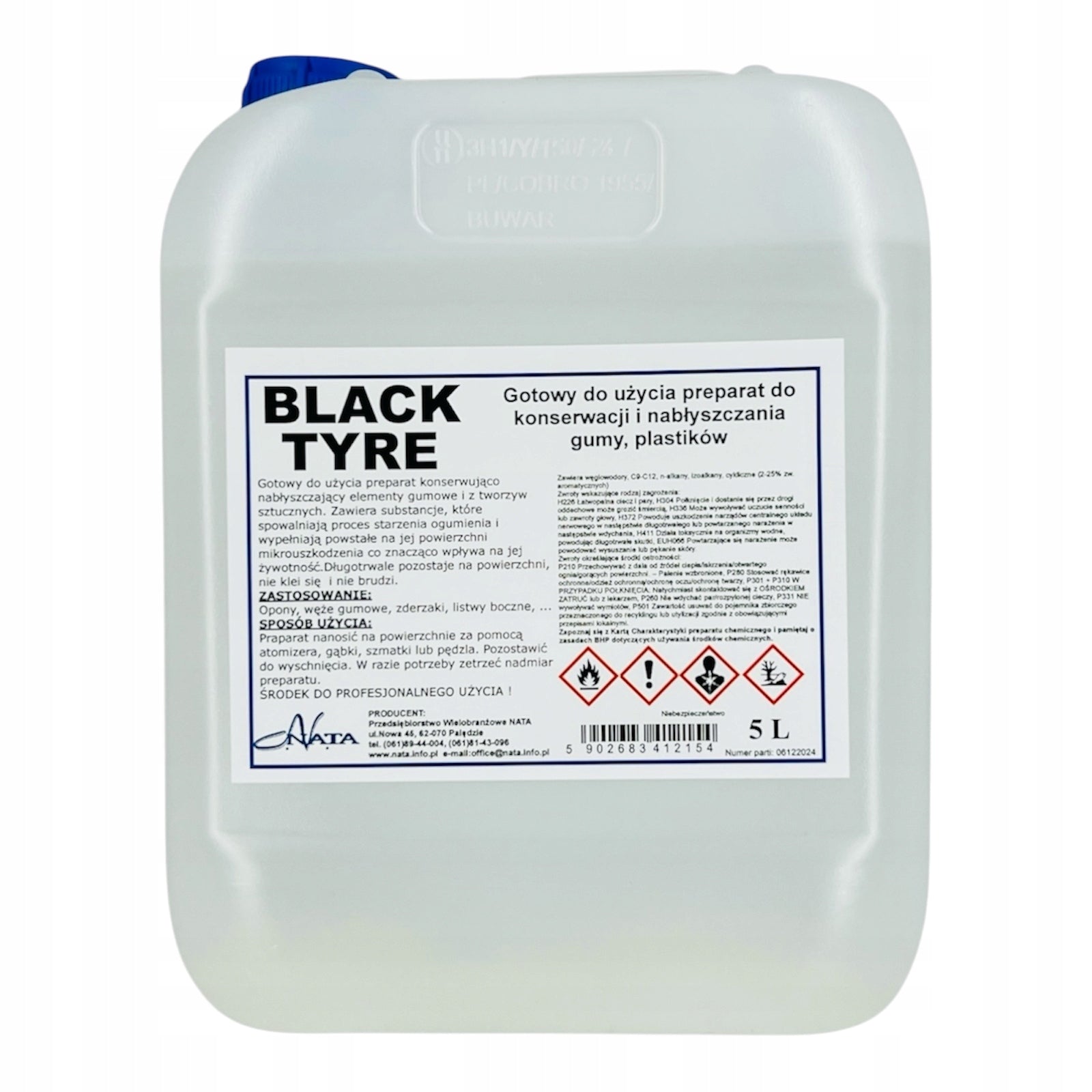 BLACK TYRE tyre maintenance product 5L - NATA EAN (GTIN) 5902683412154