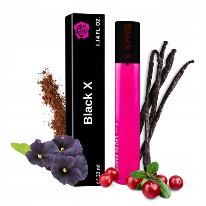 BLACK X WOMEN'S PERFUME ORIENTAL FLORAL FRAGRANCE DURABLE 33 ml