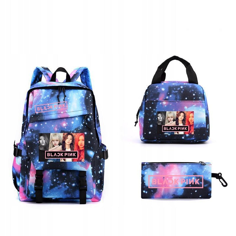 BLACKPINK SCHOOL SET BACKPACK BAG PENCIL CASE high quality Packaging status original
