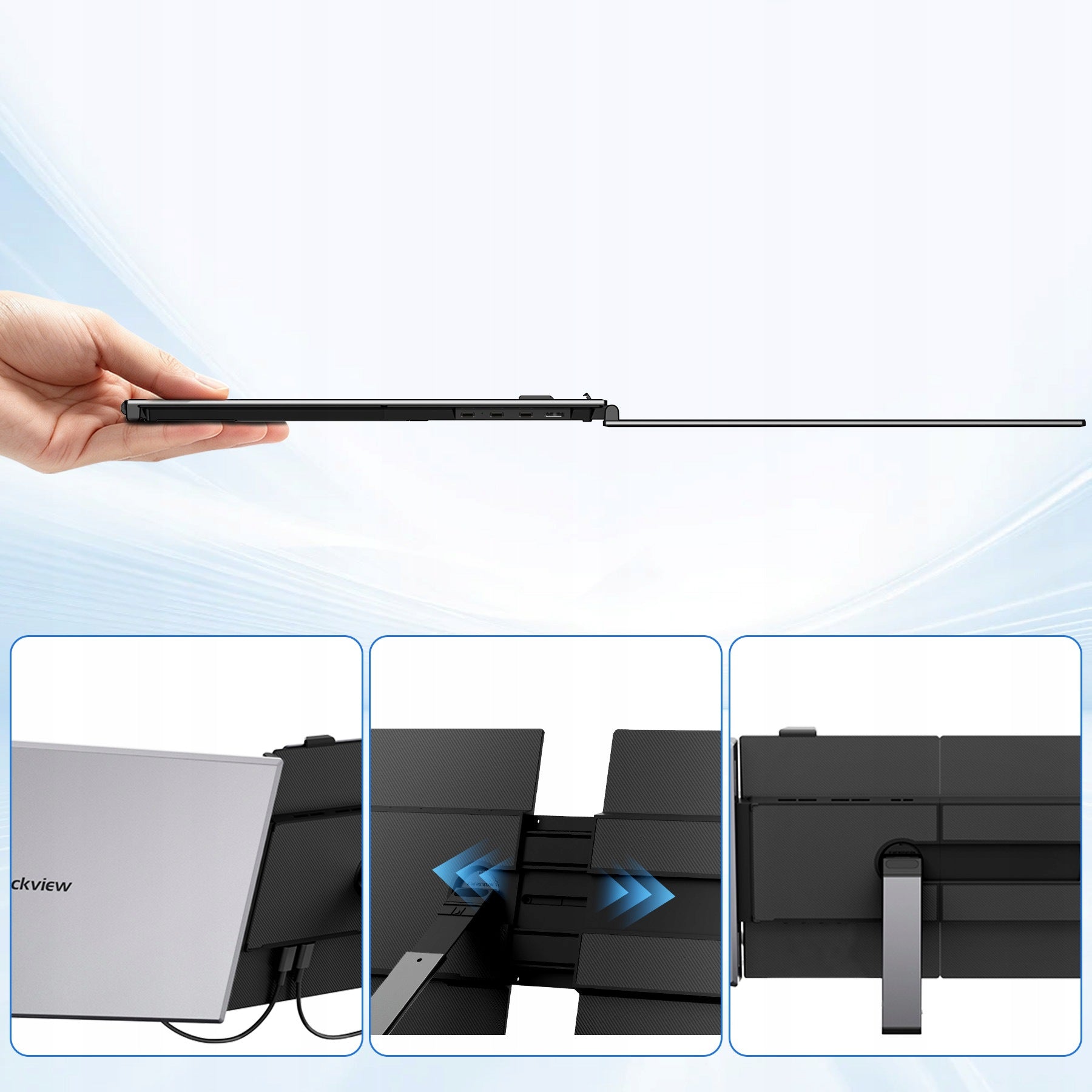 BLACKVIEW DCM6 Monitor,14" 1920x1080px IPS,Przenośny Wyświetlacz LCD,4,5mm Brand Blackview