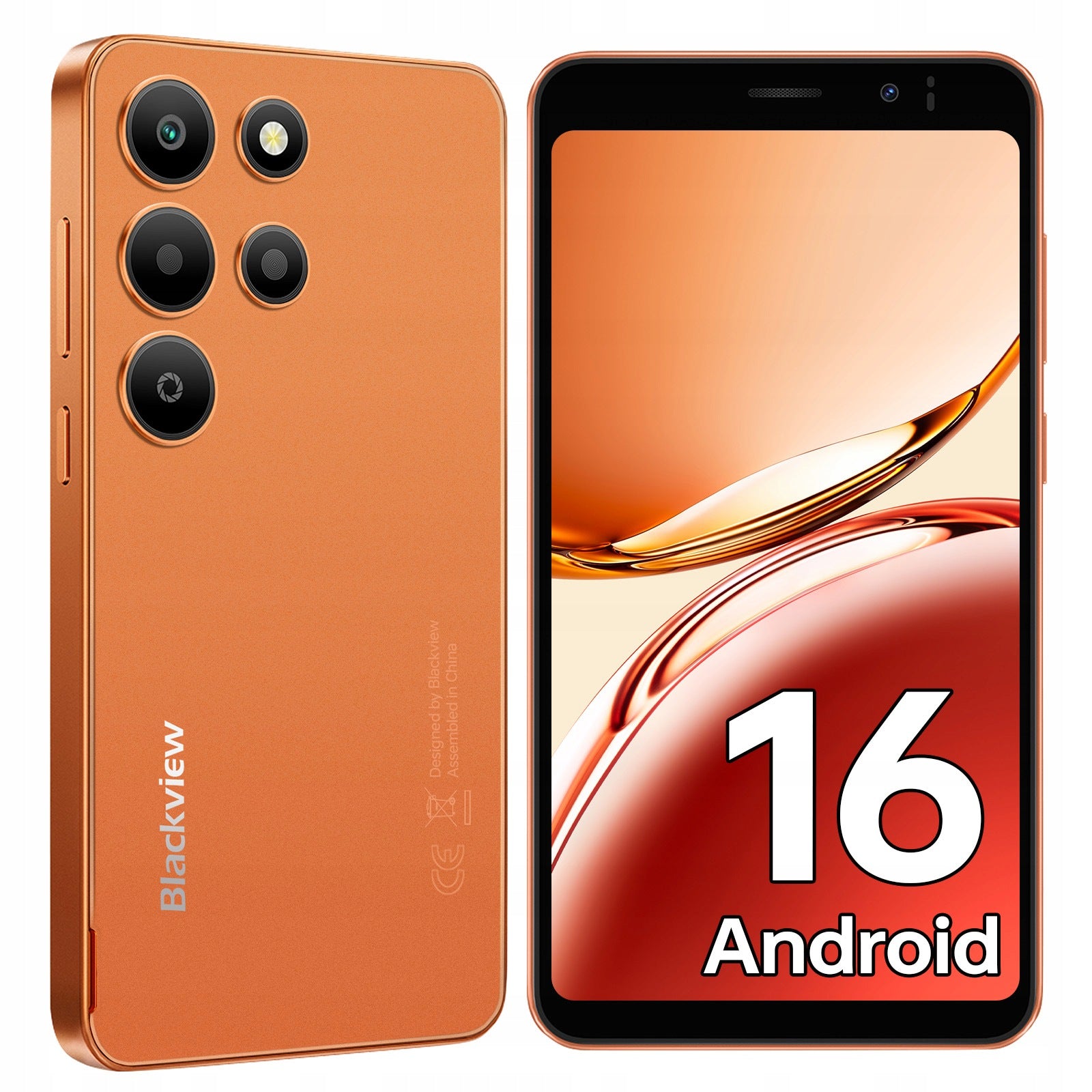 BLACKVIEW WAVE 2C Android 16 Smartphone,3000mAh Battery,5" HD+,GPS