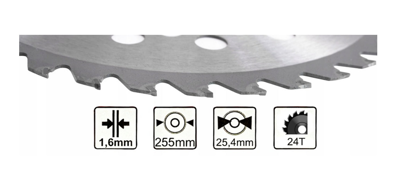 BLADE SAW COMBUSTION CUTTER BRUSH CUTTER CUTTING KNIFE BLADE 255MM EAN (GTIN) 5902963498403