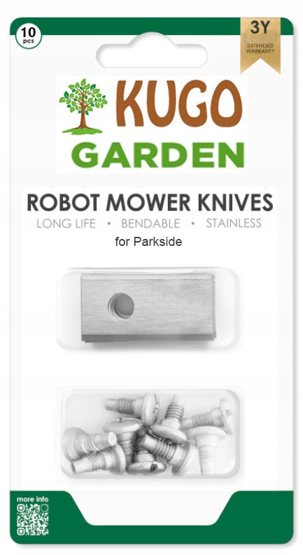 BLADE SHEARS MOWING ROBOT KNIVES 10 PACK PARKSIDE LIDL REINFORCED 1MM Manufacturer code KG-knive-parkside10