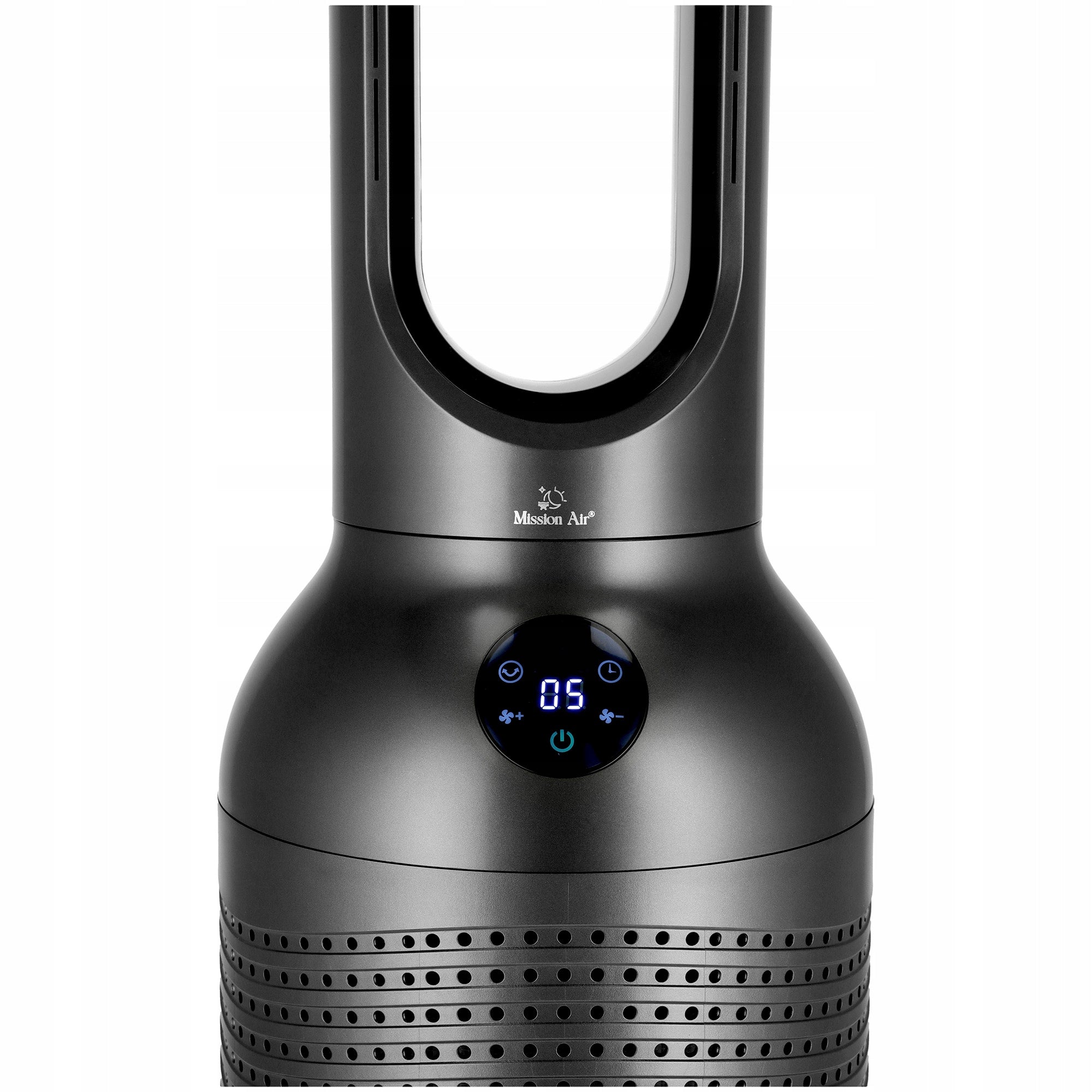 BLADELESS Floor FAN Column Standing Windmill 30W SWING GREY Brand Mission Air