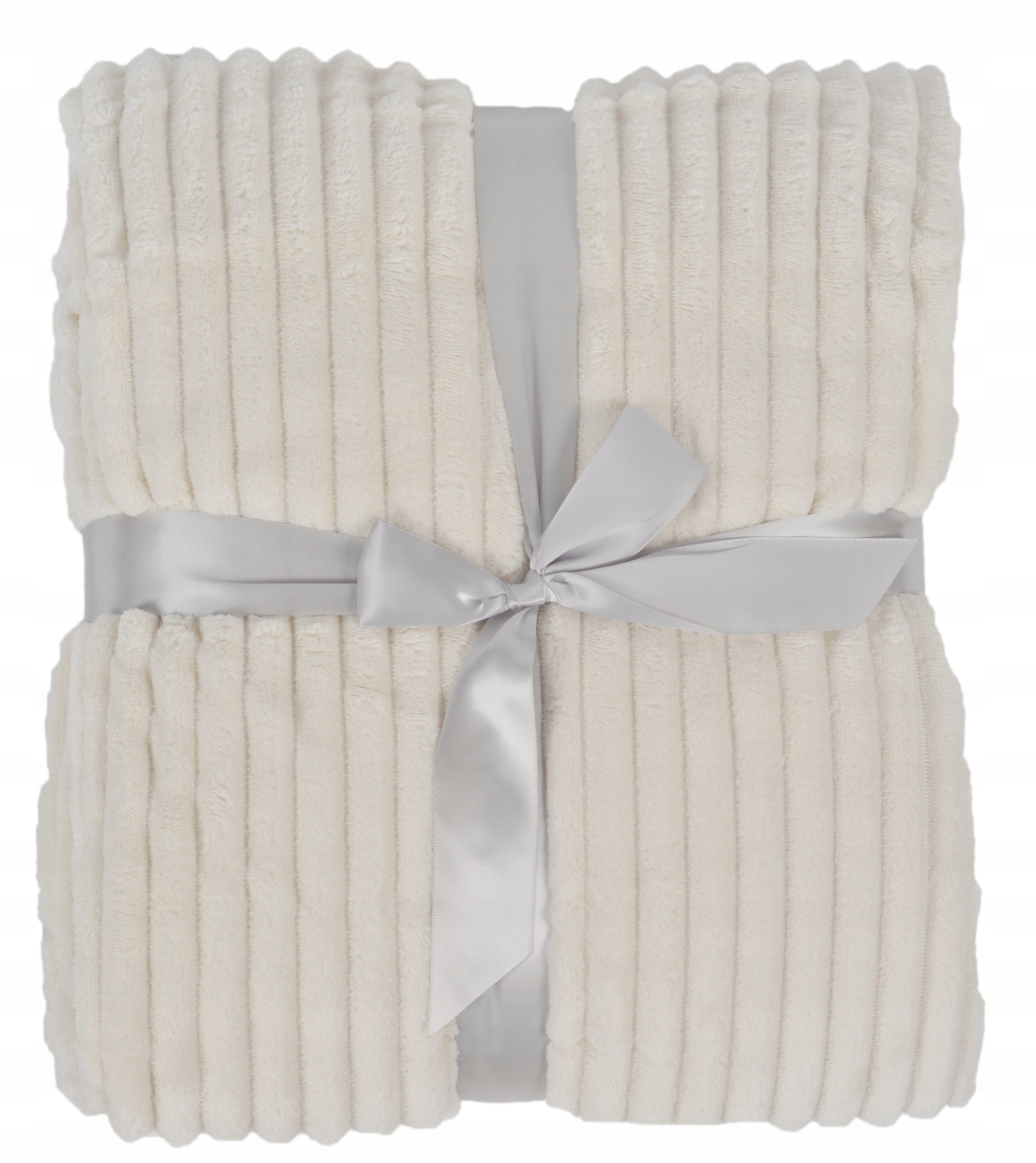 BLANKET 200x220 ECRU SOFT WARM FOR COUCH PLAID BEDSPREAD FOR GIFT