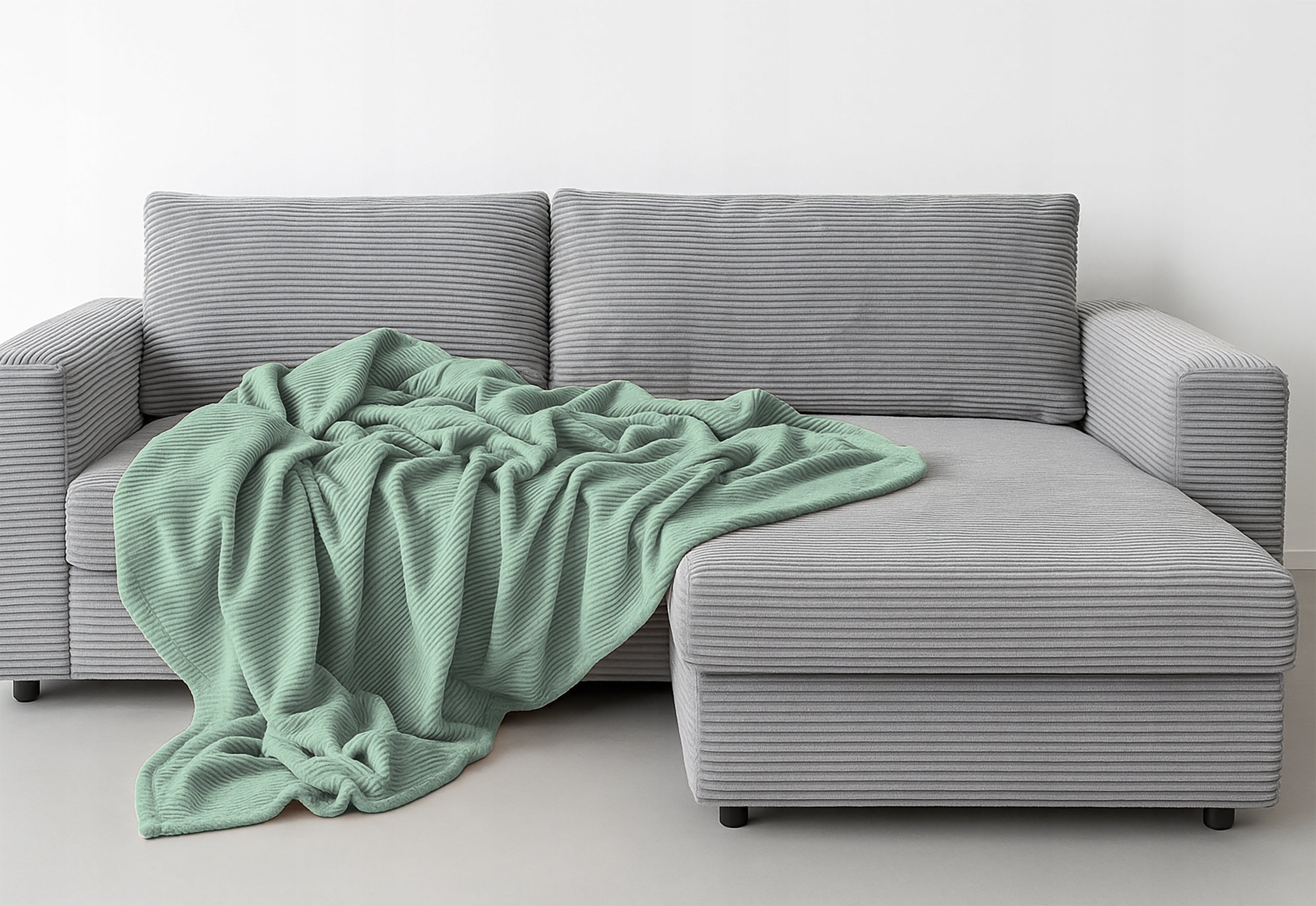BLANKET BEDSPREAD EMBOSSED COZY WARM PATTERN FOR GIFT LEA 200X220 GREEN Manufacturer code 4.12.88272
