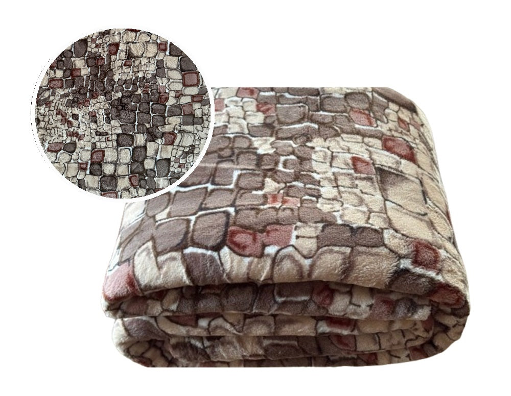 BLANKET, BEDSPREAD, PLAID ELWAY 200x220 Microfiber