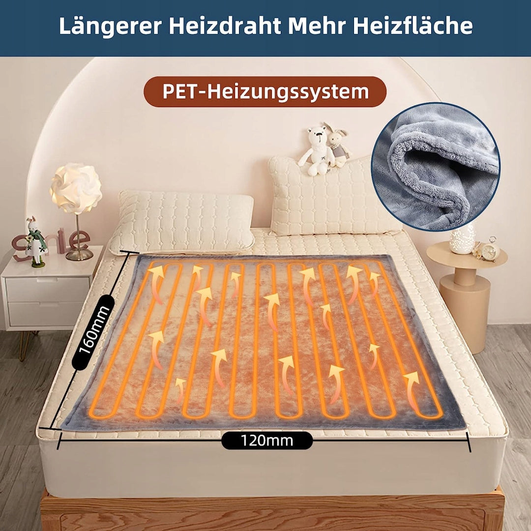 BLANKET ELECTRIC HEATING MAT 120x160 PILOT Color gray