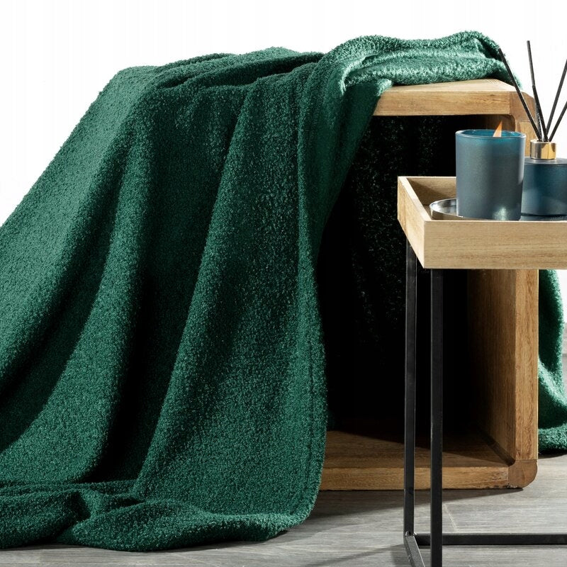 BLANKET FOR BED BUKLA 200X220 DARK GREEN Brand Eurofirany