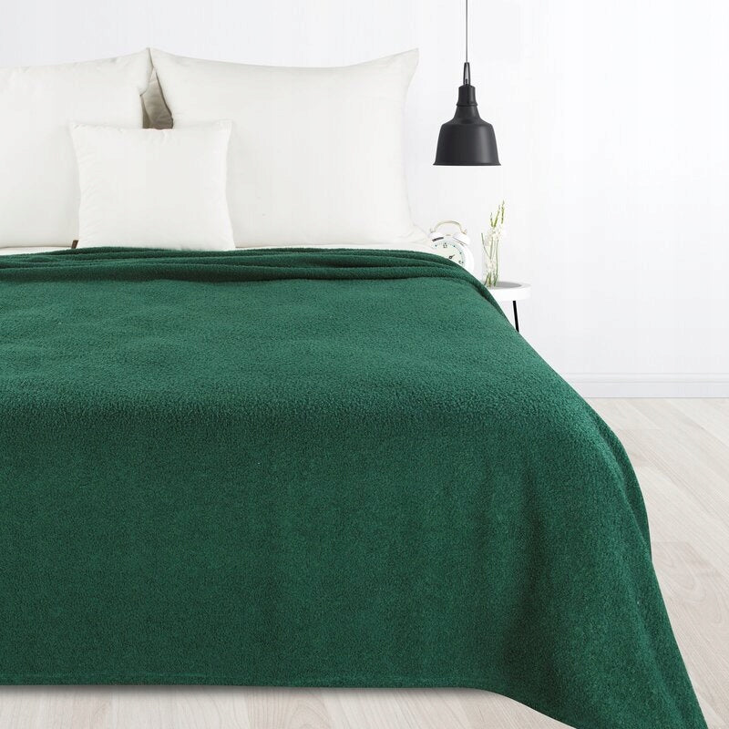 BLANKET FOR BED BUKLA 200X220 DARK GREEN Length 200 cm