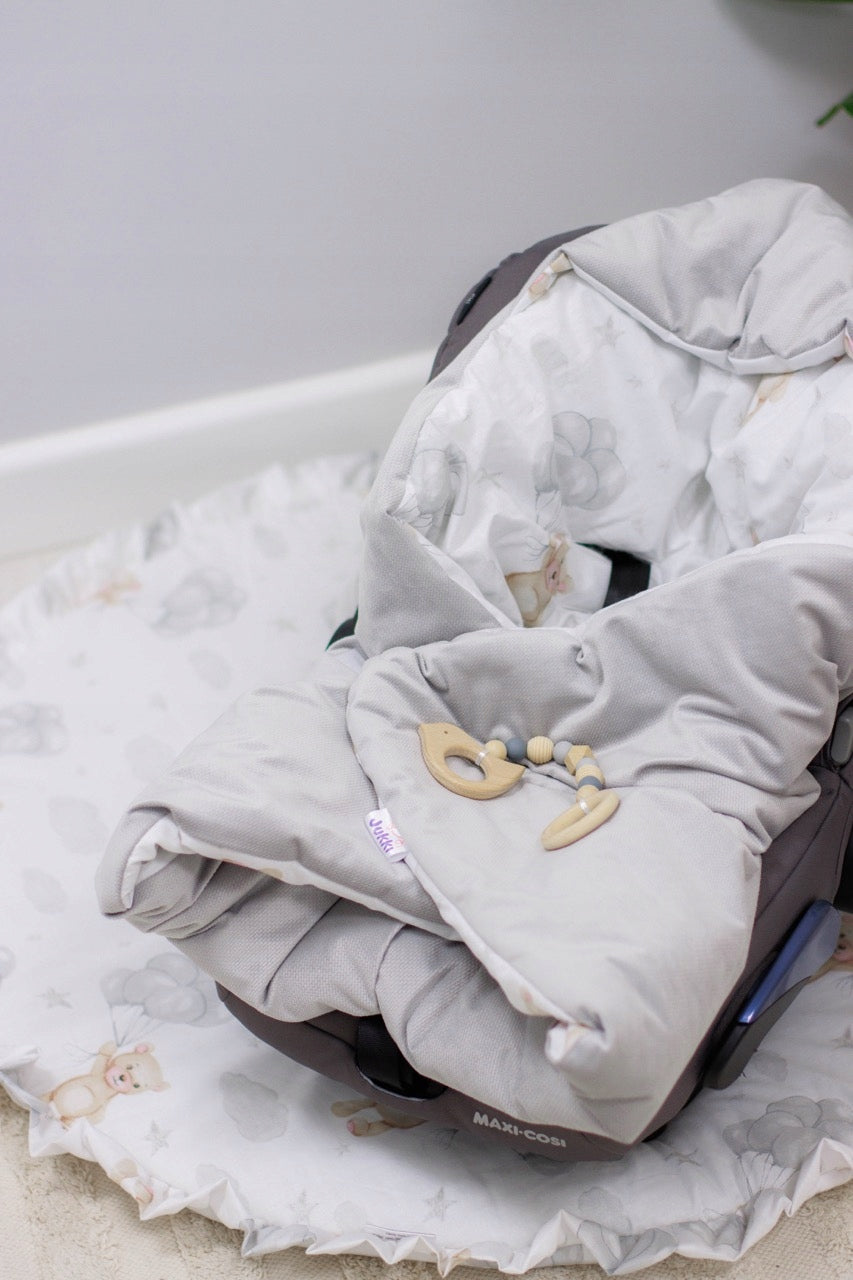 BLANKET FOR SEAT SWADDLE VELVET with hood EAN (GTIN) 5904506828708
