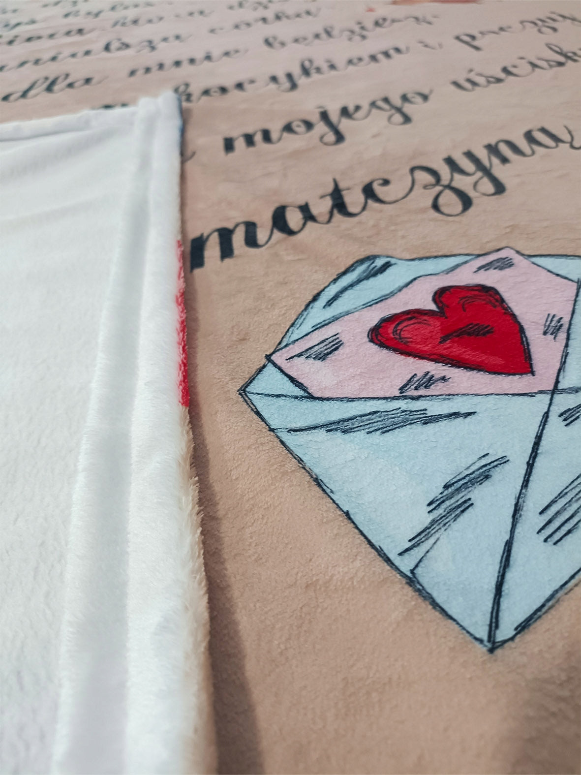 BLANKET LETTER FOR DAUGHTER FROM MOM 150x100CM made in Poland Manufacturer code 183