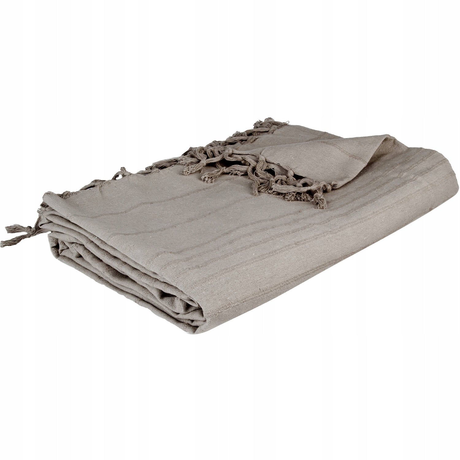 BLANKET PLAID BEDSPREAD BEIGE BLANKET RUSTIC STYLE