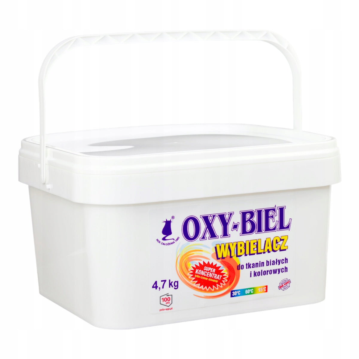 BLEACH FOR WHITE AND COLOURED FABRICS OXYGEN OXY-WHITE 4,7 KG PRODUCT PL