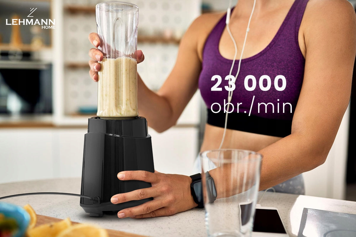 BLENDER CUP MIXER FOR SMOOTHIE COCKTAILS LEHMANN CRUSHES ICE 2 BOTTLES Manufacturer code 5906846133535