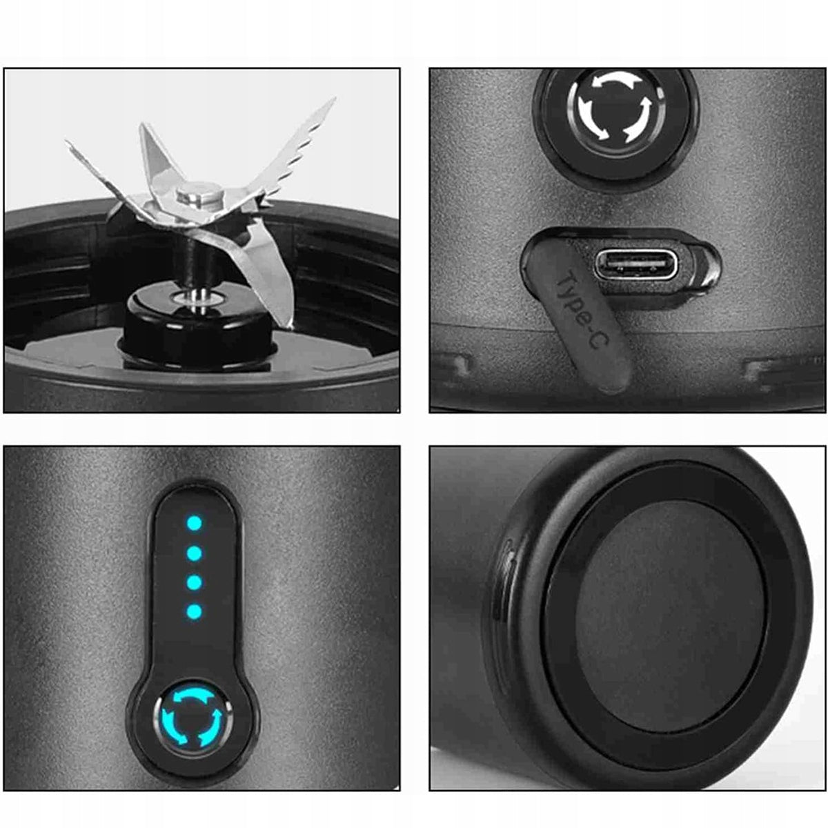 BLENDER CUP PORTABLE TOURIST CUP WIRELESS USB WATER BOTTLE Packaging status original