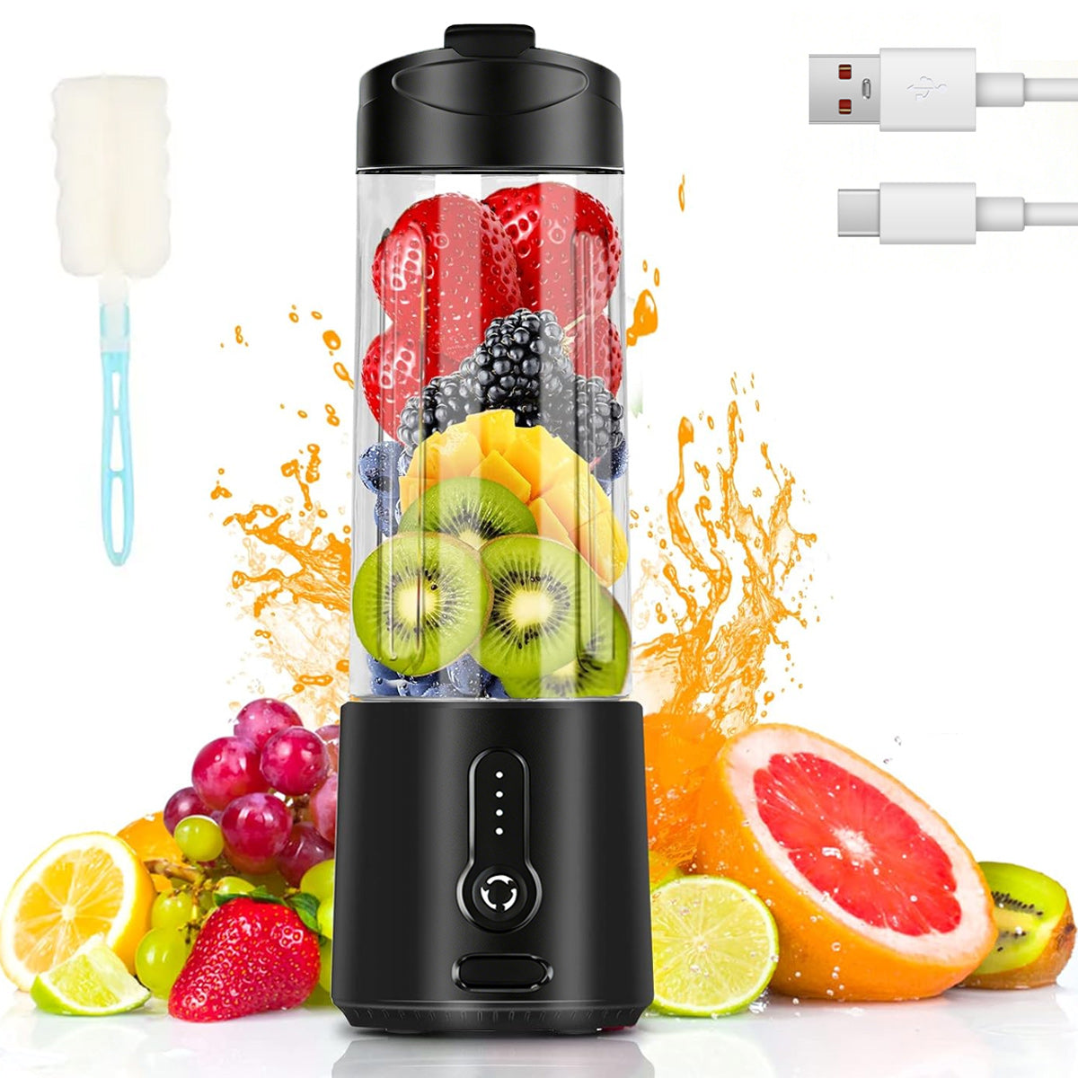 BLENDER CUP PORTABLE TOURIST CUP WIRELESS USB WATER BOTTLE