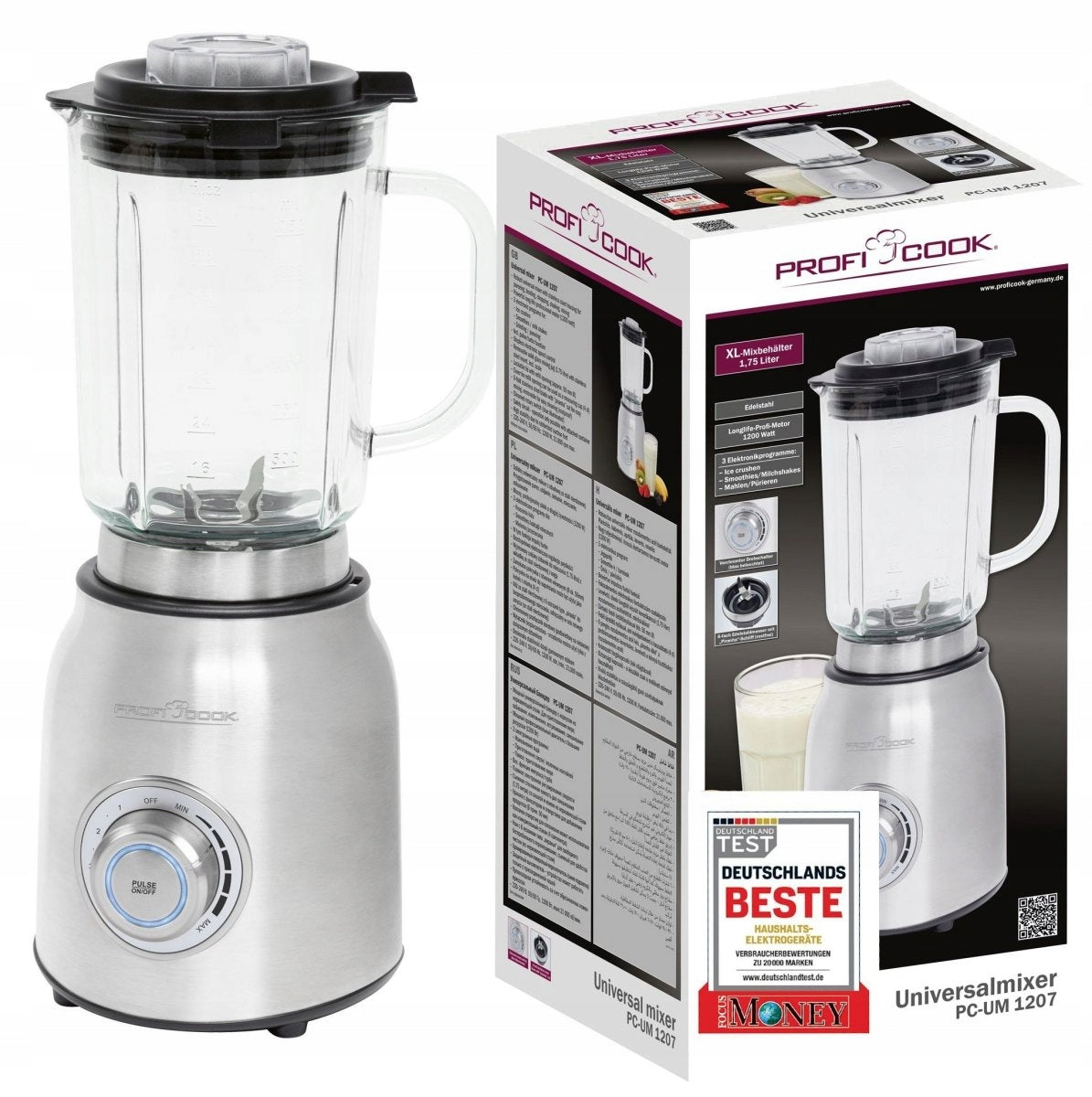 BLENDER FOOD PROCESSOR PROFICOOK PROFICOOK 1200W 1,75L