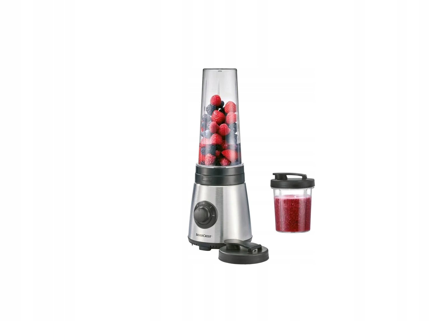 BLENDER FOR SMOOTHIE SILVERCREST SSME 250 A4 BLACK + 2 CONTAINERS Manufacturer code 384657_2107