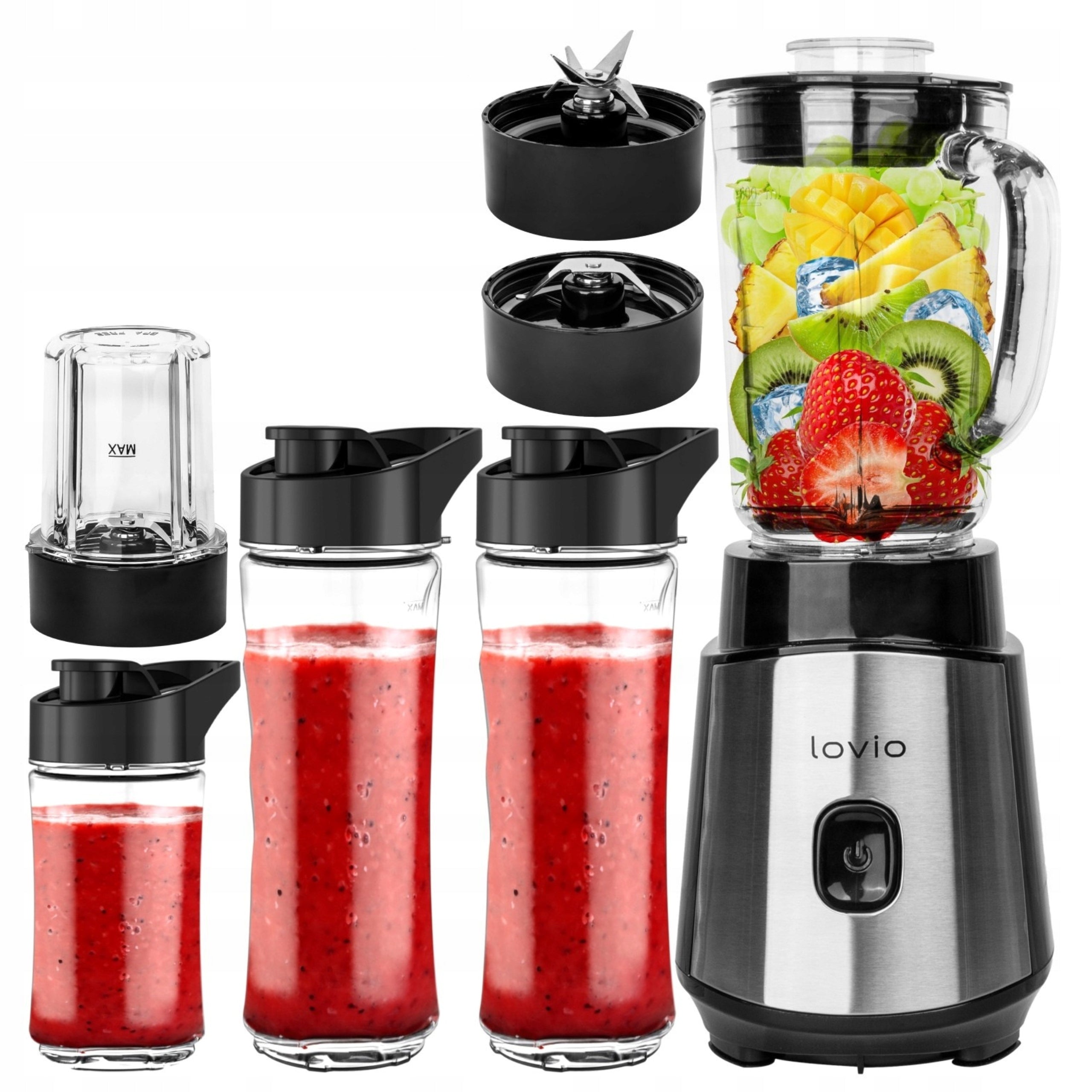 BLENDER GLASS 5in1 Coffee Grinder Cocktail Mixer SMOOTHIE