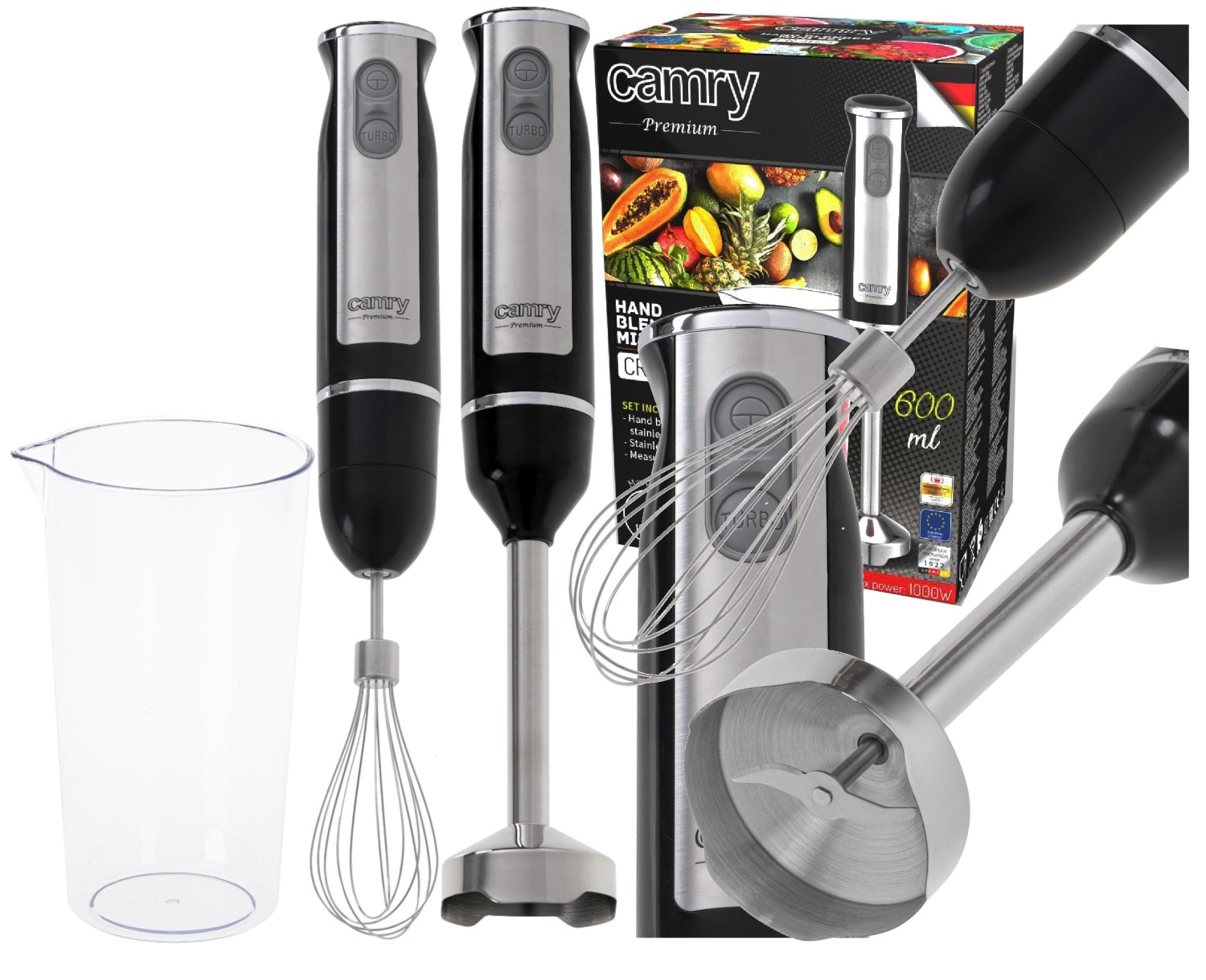 BLENDER HAND BEATING BLENDING 2IN1 CONTAINER 600ML 1000W
