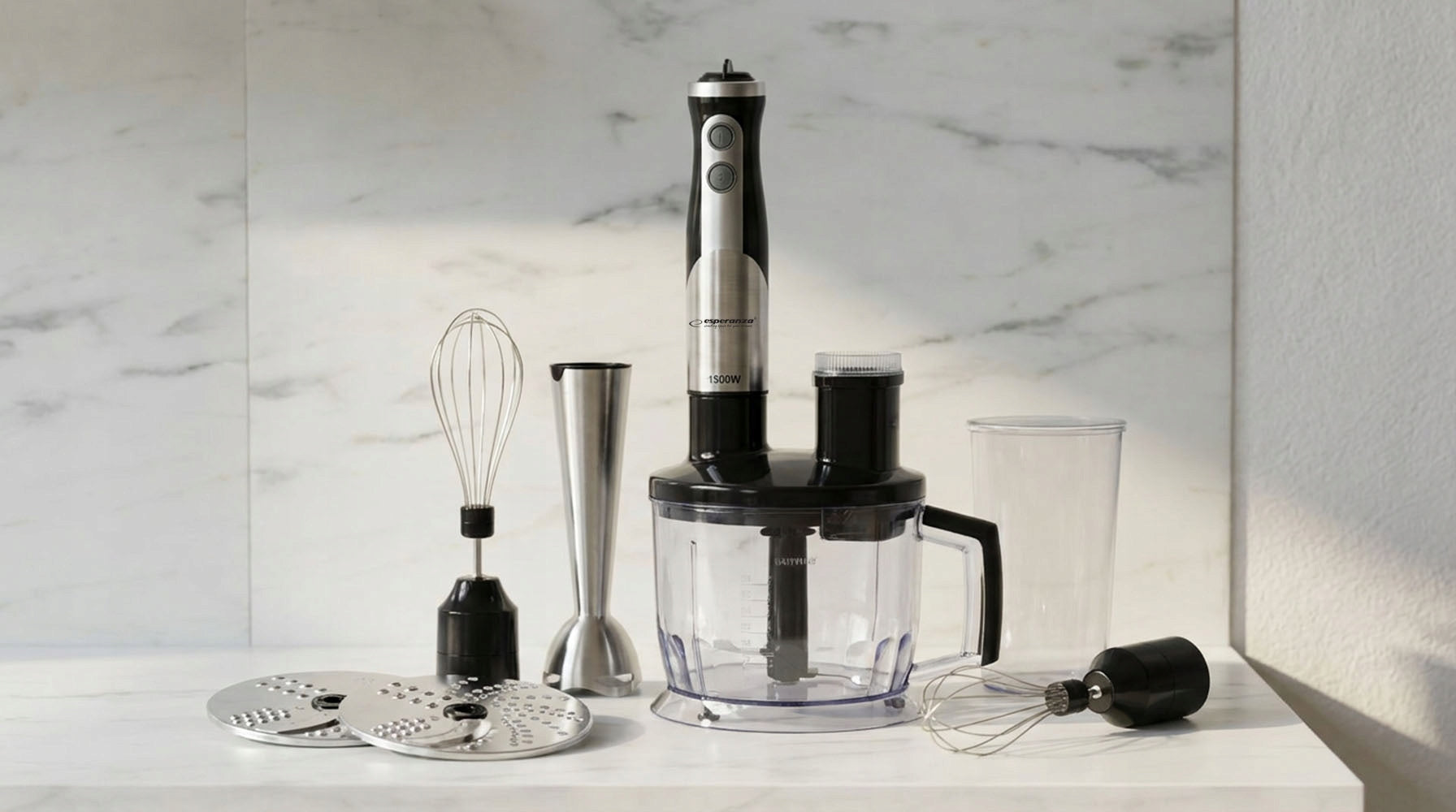 BLENDER HAND MIXER FOOD PROCESSOR ESPERANZA CREMA 800W SET Manufacturer code EKM004
