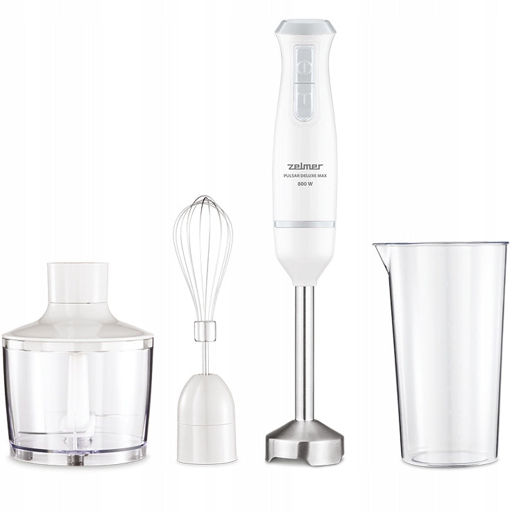 BLENDER HAND MIXER ZELMER PULSAR ZHB4562S Shredder White Turbo powerful Brand Zelmer