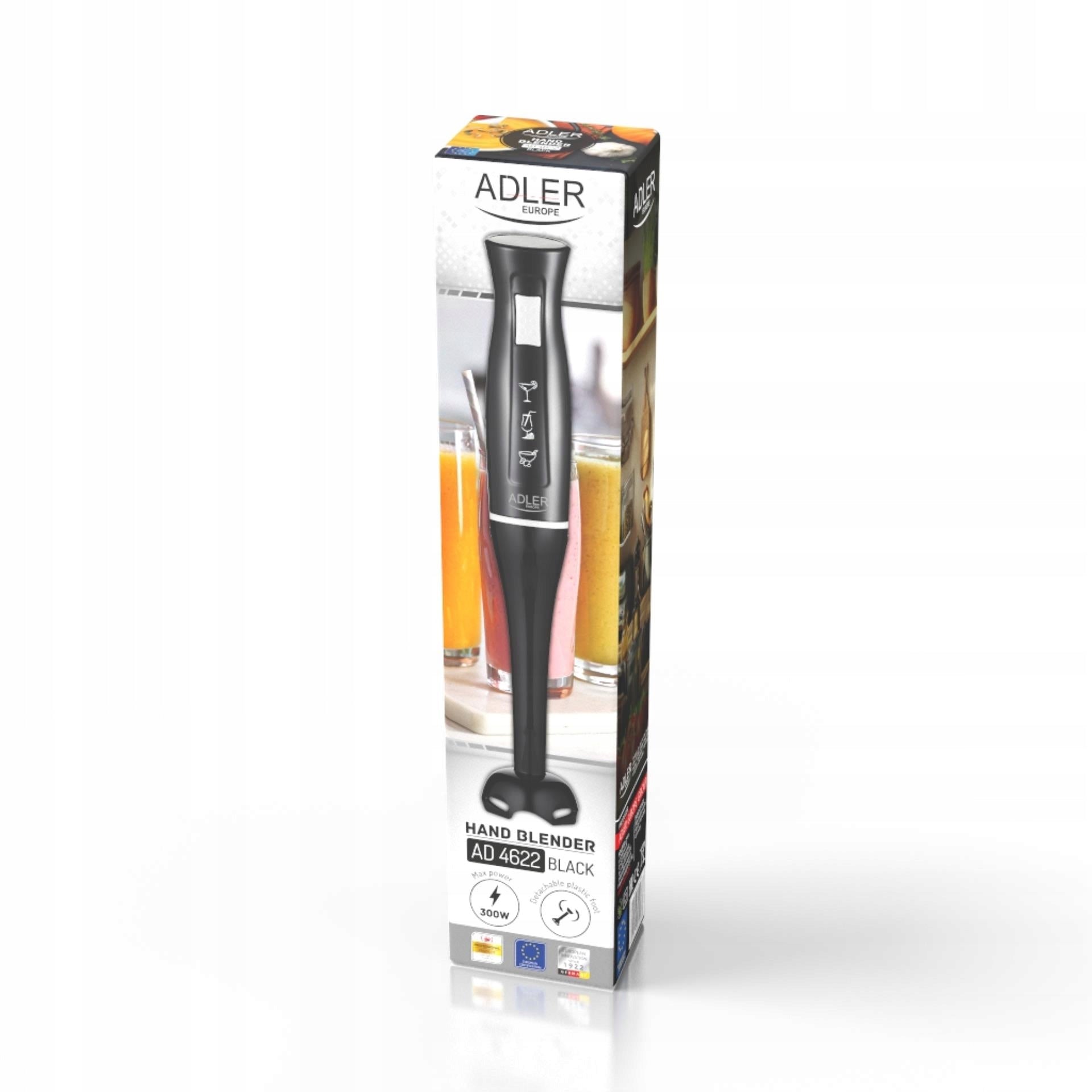 BLENDER Handheld ergonomic handy 14240rpm Black ADLER | AD4622b Manufacturer code AD4622B